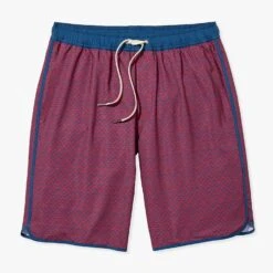 The Anchor | Nautical Red Wavy Geo -Fair Harbor Clothing Shop ACH0 613 Nautical Red Wavy Geo 01