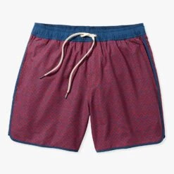 The Anchor | Nautical Red Wavy Geo -Fair Harbor Clothing Shop ACH6 613 Nautical Red Wavy Geo 01