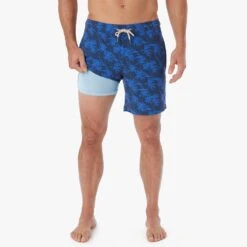 The Bayberry Trunk | Navy Windy Palms -Fair Harbor Clothing Shop BAY7 434 Navy Windy Palms ONFIG 002