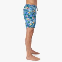The Bayberry Trunk | Cobalt Tropical Skies -Fair Harbor Clothing Shop BAY7 480 Cobalt Tropical Skies ONFIG 003