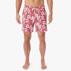 The Bayberry Trunk | Nautical Red Stamped Hibiscus -Fair Harbor Clothing Shop BAY7 630 Nautical Red Stamped Hibiscus ONFIG 020 ae2b7c7d d00e 4070 b82a 84a938644199