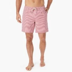 Fair Harbor Clothing Shop -Fair Harbor Clothing Shop BAY7 682 Red Seersucker ONFIG 001 a89f77e9 7cb7 4ee1 86de 0940ccaccc79