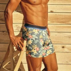 The BreezeKnit Boxer Brief | Yellow Tropics 13 The BreezeKnit Boxer Brief | Yellow Tropics -Fair Harbor Clothing Shop BREEZEKNITBOXERBRIE YELLOWTROPICS LIFESTYLE 001 jpg 61d9911f 96b3 4f6d ab81 1137663c709a