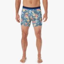 The BreezeKnit Boxer Brief (4-Pack) -Fair Harbor Clothing Shop BZB1 750 YELLOW TROPICS ONFIG 001new2
