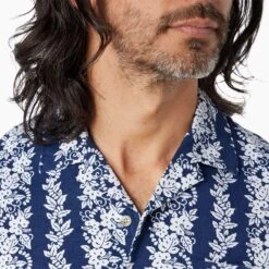 The Casablanca Shirt (2-Pack) -Fair Harbor Clothing Shop CAS2 494 Navy Tropical Bandana ONFIG 003 4054c14a ac8c 427d b578 7c3c90de8cde