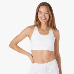 The Corliss Sports Bra | White -Fair Harbor Clothing Shop CLB1 100 White ONFIG 002 ae7196ad b077 427f 904d b21aaf649d33