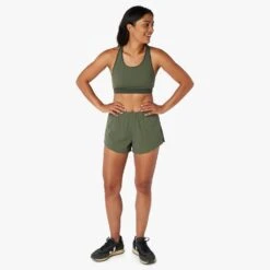 The Corliss Sports Bra | Thyme Colorblock -Fair Harbor Clothing Shop F22 CORLISSBRA GREEN ON FIG 0049 4ef7e95f 5c4c 496c 9a75 732948a4200c