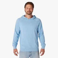The Vintage-Wash Saltaire Hoodie | Surf Blue -Fair Harbor Clothing Shop F22 SALTAIREHOODIE SURFBLUE ON FIG 0239 4b22d753 54d2 4fac 9a60 37757e548b65