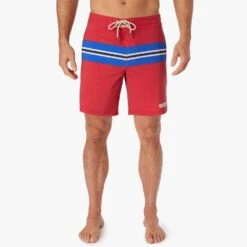 Fair Harbor Clothing Shop -Fair Harbor Clothing Shop NAU8 621 Nautical Red Sailing Stripe ONFIG 001
