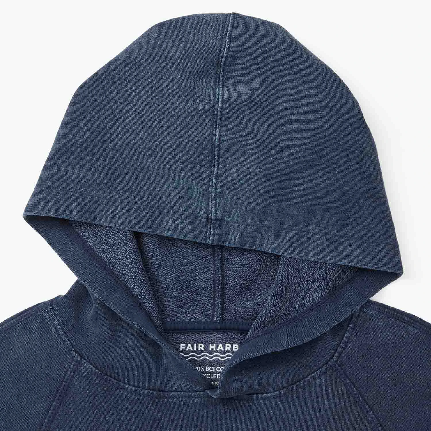 The Vintage-Wash Saltaire Hoodie | Navy 10 The Vintage-Wash Saltaire Hoodie | Navy - Image 8