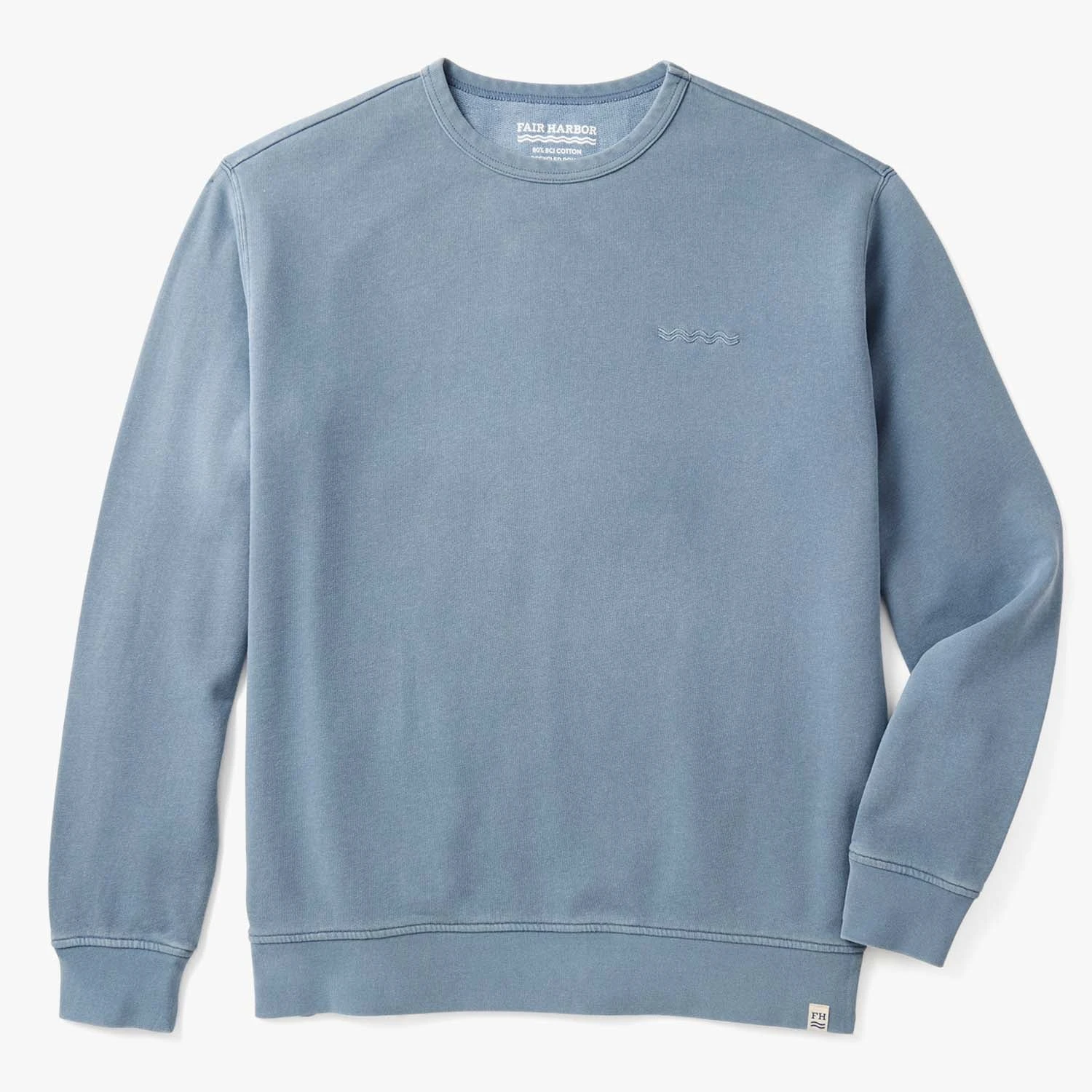 The Vintage-Wash Saltaire Crewneck | Slate 3 The Vintage-Wash Saltaire Crewneck | Slate