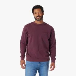The Vintage-Wash Saltaire Crewneck | Burgundy -Fair Harbor Clothing Shop SCN2 602 BURGUNDY ONFIG 021 efc0b407 07b9 48e5 adf3 f2084cabe5f9