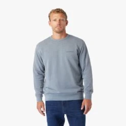 The Vintage-Wash Saltaire Crewneck | Slate 14 The Vintage-Wash Saltaire Crewneck | Slate -Fair Harbor Clothing Shop SCN2 602 SLATE ONFIG 001 3ac7aa1d 7fbf 4d18 a73d 7ef2adc88e64