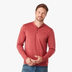 The SeaBreeze Henley | Washed Red -Fair Harbor Clothing Shop SEABREEZE HENLEY RED 638 8155a39e d9d6 4204 844a 318c65ed17e8