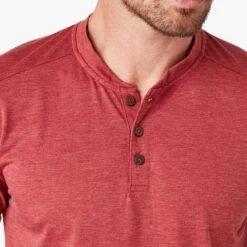 The SeaBreeze Henley | Washed Red -Fair Harbor Clothing Shop SEABREEZE HENLEY RED 643 e2d3634c c300 4dc4 a6f8 ab1a5ce0736f