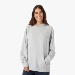The Vintage-Wash Saltaire Hoodie | Heather Grey -Fair Harbor Clothing Shop SHO1 023 HEATHER GREY ONFIG WOMEN 001 2a7201a7 3361 4394 b580 babc70f51a4f