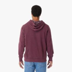 The Vintage-Wash Saltaire Hoodie | Burgundy -Fair Harbor Clothing Shop SHO1 602 BURGUNDY ONFIG 003 d58bb0d5 183c 4935 bc93 8c0a58d28274