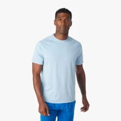 The BreezeKnit™ Tee | Light Blue 16 The BreezeKnit™ Tee | Light Blue -Fair Harbor Clothing Shop SP23 ON FIG BREEZEKNIT HEATHER BLUE 020 b976238a ef0c 4db2 9f57 dfeb61af828e