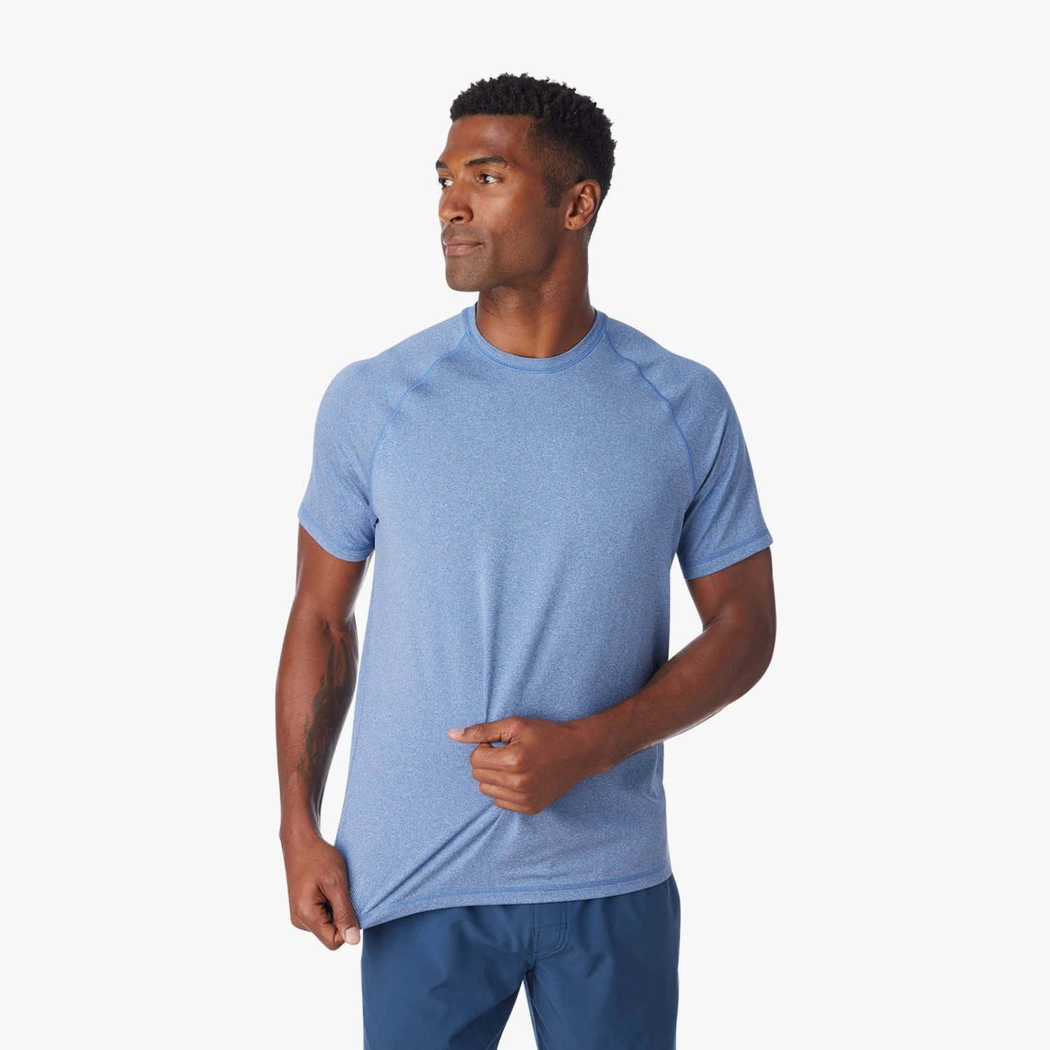 The BreezeKnit™ Tee | Navy 6 The BreezeKnit™ Tee | Navy - Image 4