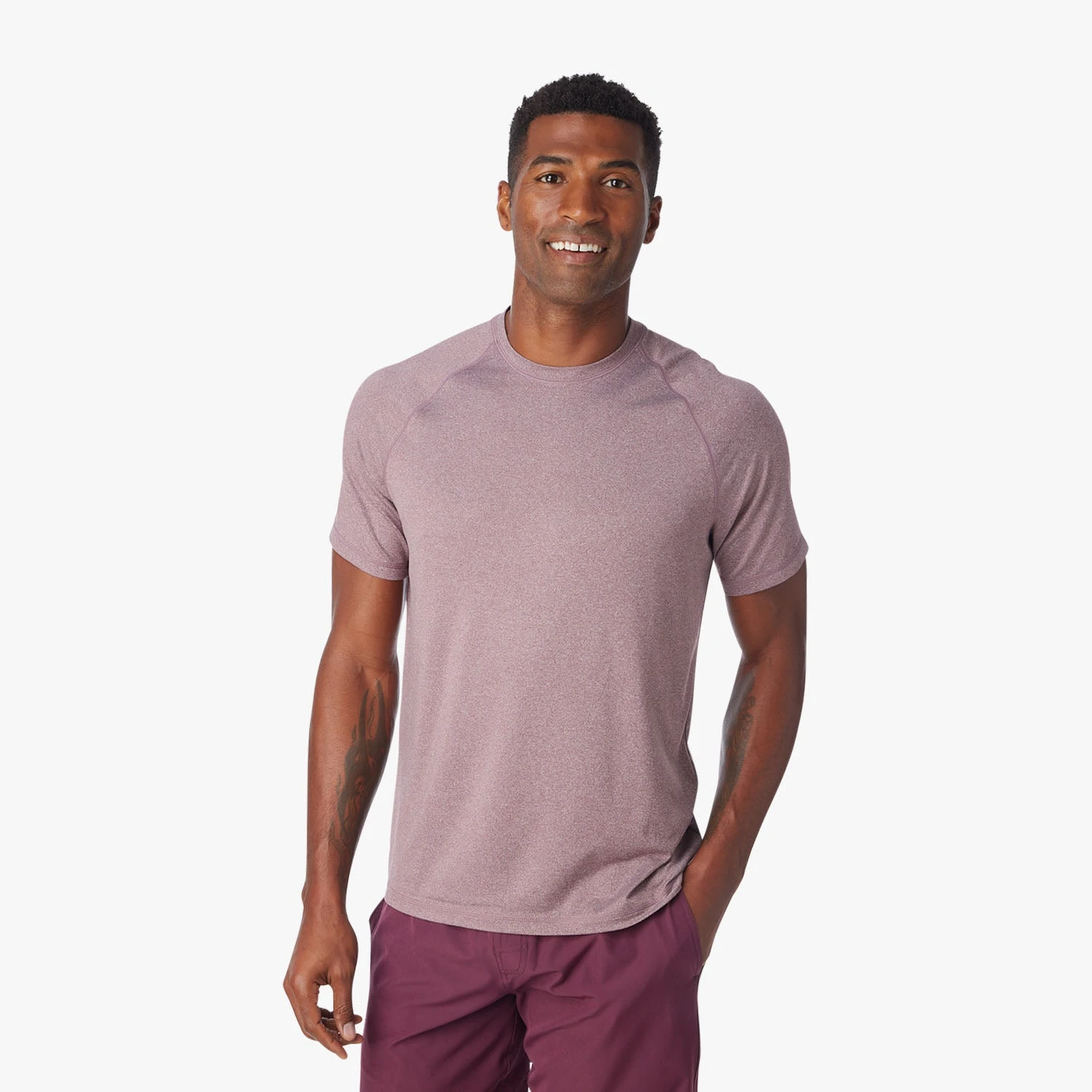 The BreezeKnit™ Tee | Beach Plum 5 The BreezeKnit™ Tee | Beach Plum - Image 3
