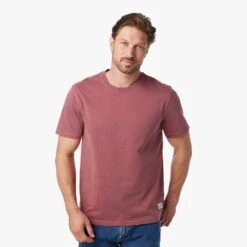 The Saltaire Tee | Beach Rose -Fair Harbor Clothing Shop SP23 ON FIG SALTAIRE TEE CRIMSON 2559 08b10911 426a 418e 9423 2f613a0c2a66