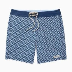 The Nautilus Boardshort | Navy Geo