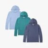 The SeaBreeze Hoodie (3-Pack) 1 The SeaBreeze Hoodie (3-Pack) -Fair Harbor Clothing Shop SeaBreezeHoodie 3Pack BlueGlow Seapine NavyBlazer