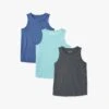 The SeaBreeze Tank (3-Pack) -Fair Harbor Clothing Shop SeaBreezeTank 3Pack Indigo AntiguaSand Black