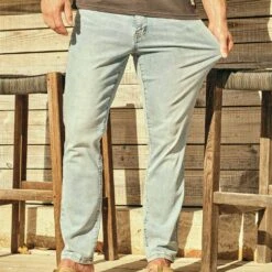 The Ultra-Stretch Driftwood Denim | Light Wash -Fair Harbor Clothing Shop THEDRIFTWOODDENIMPANT LIGHTWASH LIFESTYLE 002 568eed59 50ce 4a70 90bc 33d7a86b12bd