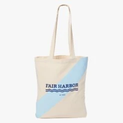 The Canvas Blue Beach Tote | Canvas Blue Beach Tote -Fair Harbor Clothing Shop TOTEBAG SS22011 FLAT LAY 1 18c25c3b 5c34 4c22 be99 d6744f040e84