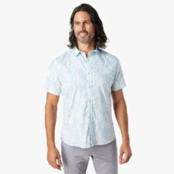 The Windward Shirt (3-Pack) -Fair Harbor Clothing Shop WSS1 468 Light Blue Hibiscus ONFIG 001 0d45388f 41bb 4714 a52b d303b0418af1