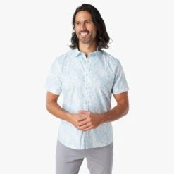 The Windward Shirt (3-Pack) -Fair Harbor Clothing Shop WSS1 468 Light Blue Hibiscus ONFIG 002 ca87d125 deff 405a 9163 a8ab9ab251b3