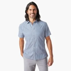 The Windward Shirt (2-Pack) -Fair Harbor Clothing Shop WSS1 478 Navy Geo ONFIG 001 dfb69ed6 9c11 4971 aee1 a201fe6ea1d4