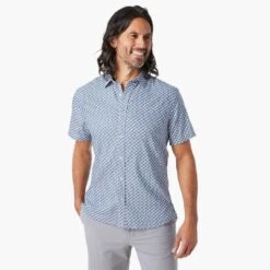 The Windward Shirt (3-Pack) -Fair Harbor Clothing Shop WSS1 478 Navy Geo ONFIG 002 22c00bd4 81cc 4628 b27f 6d2c14f9dbce